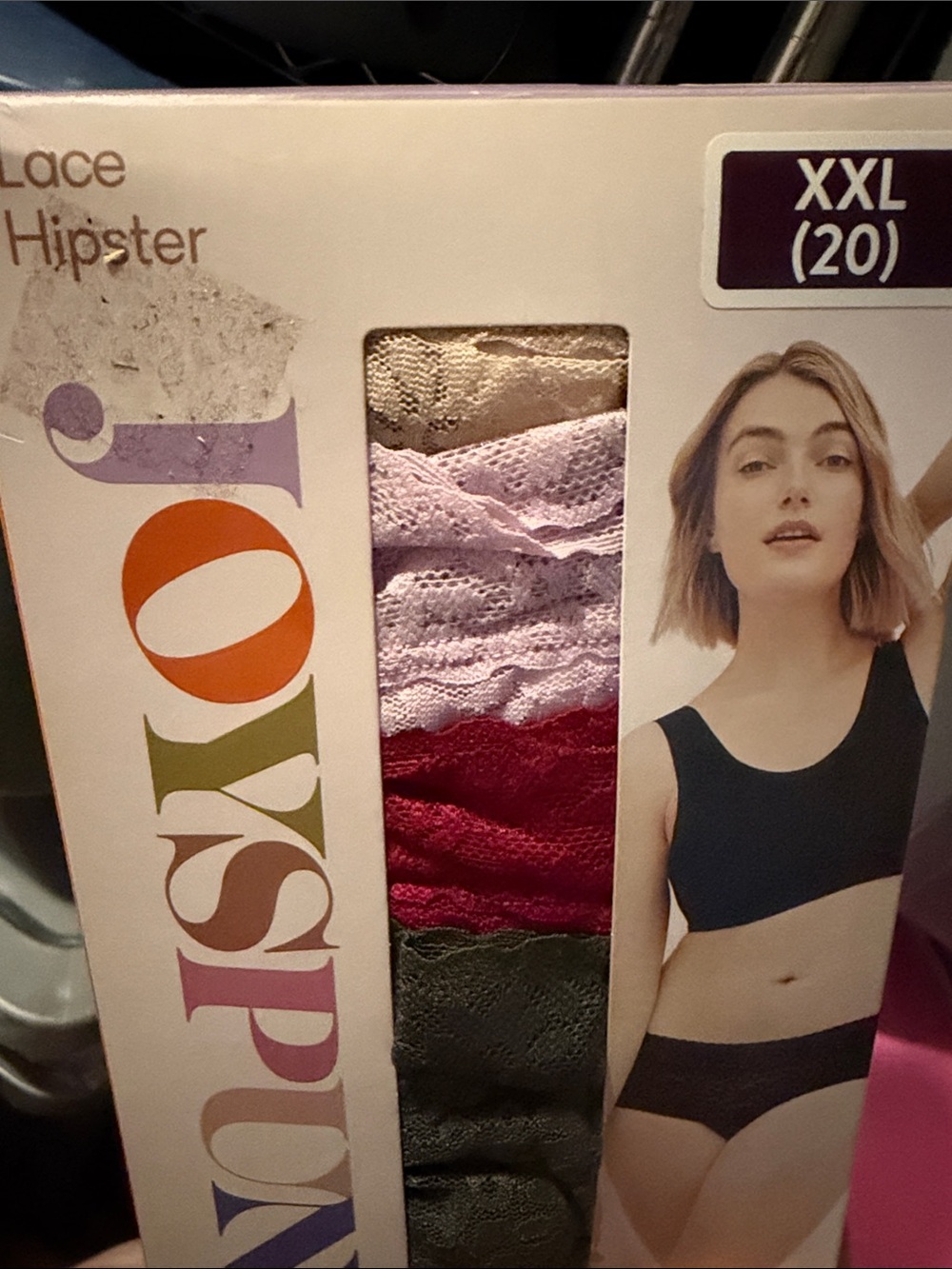 💜Joyspun Hipster soft stretch Lace Panties 6Pack Size:XXL(20) - Picture 3 of 4
